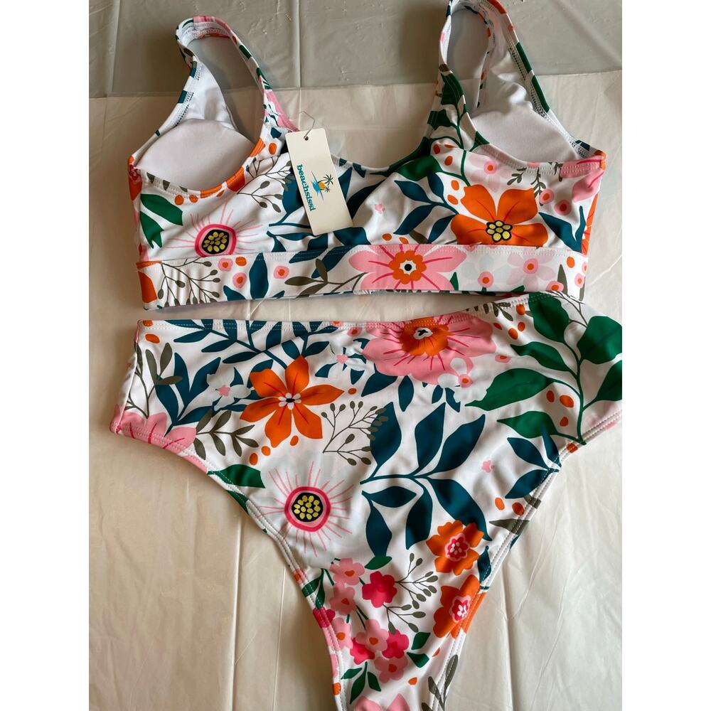 Floral Print Bikini Set - Picture 2 of 5